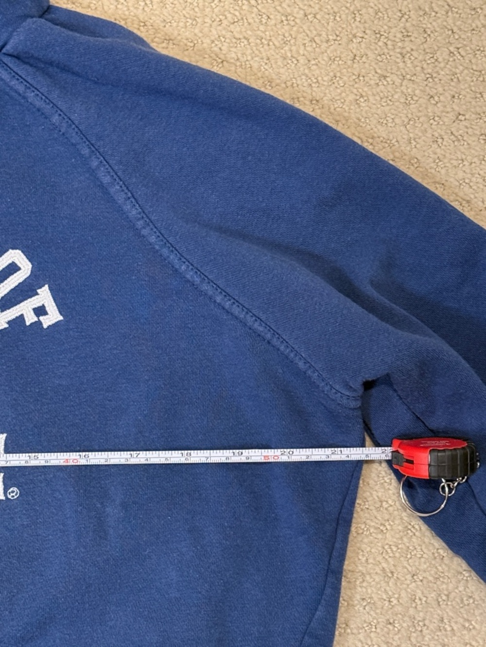 University of Delaware blue hens hooded hoodie sweatshirt with pockets - Picture 4 of 6